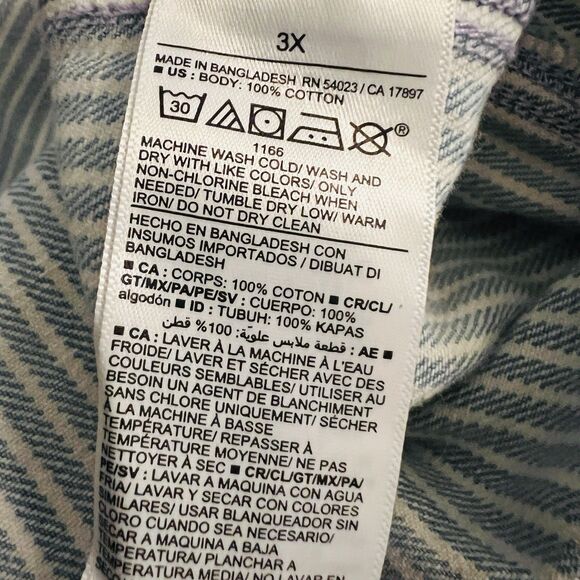 NWT Old Navy Cami Blue & White Railroad Stripe 100% Cotton Jean Jumpsuit Plus 3X - Picture 14 of 14